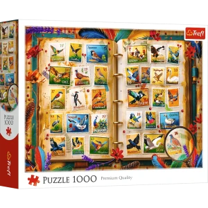 10979 Trefl Puzzle - Kolekcja znaczków - atlas ptaków 1000 el. 