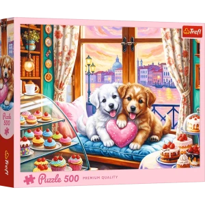 37554 Trefl Puzzle - Szczenięca miłość 500 el. 