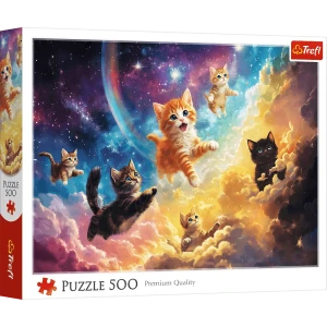 37557 Trefl Puzzle - Kosmiczne kotki 500 el. 