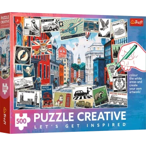 37563 Trefl Puzzle Creative - Pozdrowienia z Londynu 500 el. 