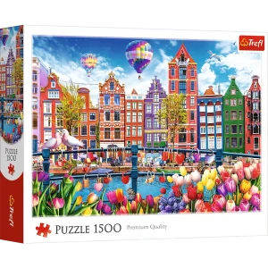 26221 Trefl Puzzle - Kolorowy Amsterdam 1500 el.
