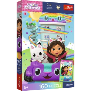 15441 Trefl Puzzle Premium Plus Kids - Piękna Gabby + kolekcjonerski plakat 160 el.