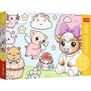 15443 Trefl Puzzle - Zwierzaki maluchy 160 el.
