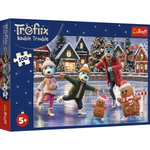 16539 Trefl Puzzle XMAS - Bert w bombkach 100 el.