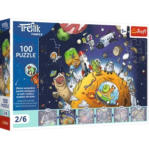 16542 Trefl - Puzzle Trefliki w kosmosie 100 el.