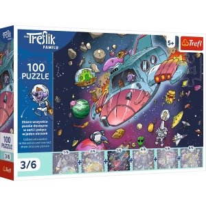 16543 Trefl - Puzzle Gonduś w rakiecie 100 el.