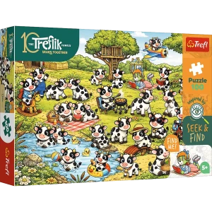 16584 Trefl Puzzle Seek & Find - Świat krówek 100 el.