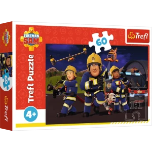 17413 Trefl Puzzle - Bohater w mundurze, Strażak Sam 60 el.