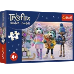 17417 Trefl Puzzle XMAS - Zimowy Robobot, Rodzina Treflików 60 el.