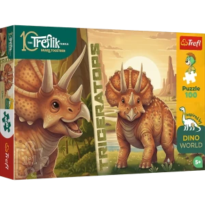 16580 Trefl Puzzle Inspired By Dino World - Triceratops 100 el.