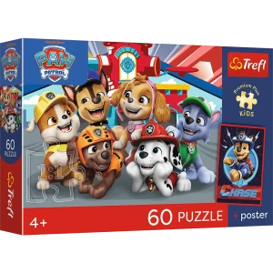 17432 Trefl Puzzle Premium Plus Kids - Psie popołudnie, Psi Patrol 60 el.