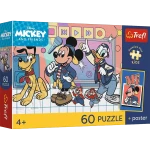 17433 Trefl Puzzle Premium Plus Kids - Mysia ekipa, Disney 60 el.