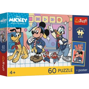 17433 Trefl Puzzle Premium Plus Kids - Mysia ekipa, Disney 60 el.