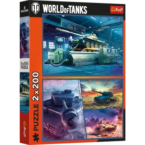 13346 Trefl Puzzle - Pancerna misja, World of Tanks 2x200 el.
