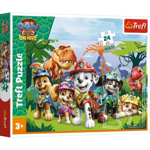14382 Trefl Puzzle MAXI - Prehistoryczna przyjaźń, Psi Patrol The Dino Movie 24 el.