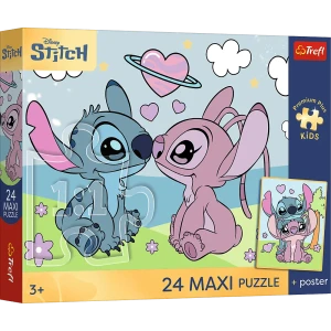 14393 Trefl Puzzle MAXI PREMIUM PLUS KIDS - Marzenia Lilo i Stitcha, Disney 24 el.
