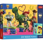 14394 Trefl Puzzle MAXI PREMIUM PLUS KIDS - Zabawki i przyjaciele, Toy Story 24 el.