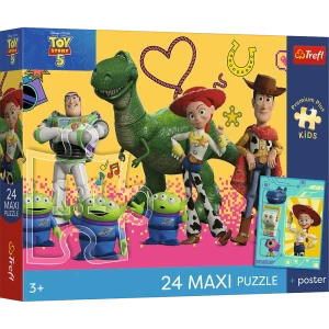 14394 Trefl Puzzle MAXI PREMIUM PLUS KIDS - Zabawki i przyjaciele, Toy Story 24 el.