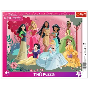 31352 Trefl Puzzle Ramkowe - Czas księżniczek, Disney Princess 25 el.