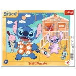 31353 Trefl Puzzle Ramkowe - Radosny Stitch, Disney 25 el.