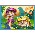 34687 Trefl Puzzle 4w1 - Historie z wyspy dinozaurów, Psi Patrol The Dino Movie