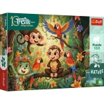 16570 Trefl Puzzle Inspired By Nature - Małpki i przyjaciele, Rodziny Treflików 100 el. 