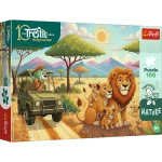 16593 Trefl Puzzle Inspired By Nature - Lwy, Rodziny Treflików 100 el. 