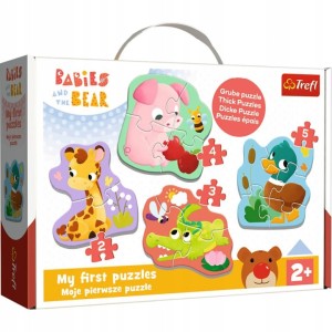 36139 Trefl Baby Classic - Przyjacielskie Bobaski, Bobaski i Miś
