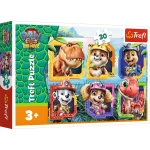 18336 Trefl Puzzle - Wyspa Dinozaurów, Psi Patrol The Dino Movie 30 el.