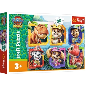 18336 Trefl Puzzle - Wyspa Dinozaurów, Psi Patrol The Dino Movie 30 el.