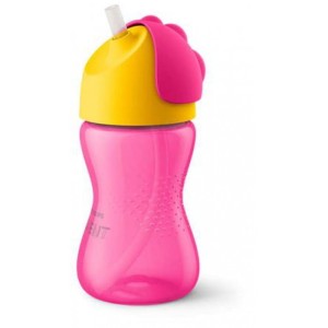 SCF798/02 Avent - Kubek ze słomką 300ml girl 12m+