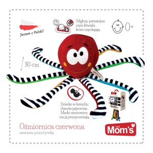 965 Hencz - Ośmiornica z odgłosami prenatalnymi czerwona Szumiąca